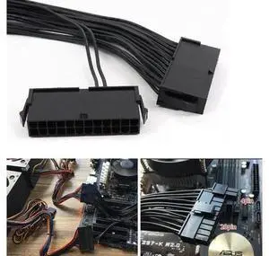 Dual Psu Power Supply 24 Pin Extension Cable For Atx Motherboard,24 Pin 20 + 4 Dual Multiple Psu Power Supply Cable Sp Adapter Extension Kit Dual Psu Power Supply 24 Pin Extension Cable For Atx Motherboard,24 Pin 20 + 4 Dual Multiple Psu Power Supply Cable Sp Adapter Extension Kit