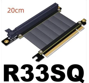 PCI Express PCI-e3.0 16x Flexible Cable Card Extension Port Adapter Riser Card Graphics Cards Vertical Connector Cable L type PCI Express PCI-e3.0 16x Flexible Cable Card Extension Port Adapter Riser Card Graphics Cards Vertical Connector Cable L type