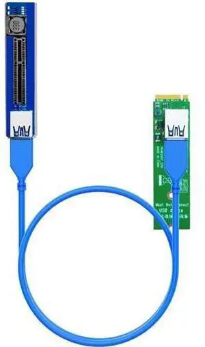 Aomoproing UEX108 600mm M.2 to PCIe X4 Riser Cable (PCIe 3.0 X1 Speed),for PCIe WiFi Card, M.2 PCIe Card, USB PCIe Card, Sound Card, etc Aomoproing UEX108 600mm M.2 to PCIe X4 Riser Cable (PCIe 3.0 X1 Speed),for PCIe WiFi Card, M.2 PCIe Card, USB PCIe Card, Sound Card, etc