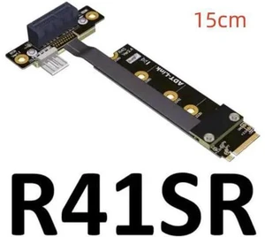 8G/bps PCIE x1 pci-e 1x 3.0 TO M.2 NGFF NVMe key M Riser Adapter Card Extension Ribbon Cable M2 key-M 1 Pci-express 8G/bps PCIE x1 pci-e 1x 3.0 TO M.2 NGFF NVMe key M Riser Adapter Card Extension Ribbon Cable M2 key-M 1 Pci-express