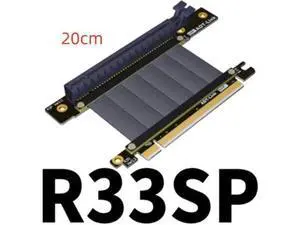 PCI Express PCI-e3.0 16x Flexible Cable Card Extension Port Adapter Riser Card Graphics Cards Vertical Connector Cable L type PCI Express PCI-e3.0 16x Flexible Cable Card Extension Port Adapter Riser Card Graphics Cards Vertical Connector Cable L type
