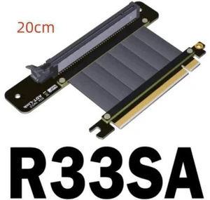 PCI Express PCI-e3.0 16x Flexible Cable Card Extension Port Adapter Riser Card Graphics Cards Vertical Connector Cable L type PCI Express PCI-e3.0 16x Flexible Cable Card Extension Port Adapter Riser Card Graphics Cards Vertical Connector Cable L type