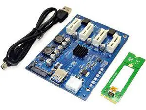 M.2 NGFF PCIE PCI Express Extender Riser Card Adapter 4 PCI-E slot adapter PCIe Port Multiplier M2 Card For Mining M.2 NGFF PCIE PCI Express Extender Riser Card Adapter 4 PCI-E slot adapter PCIe Port Multiplier M2 Card For Mining
