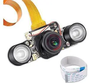 Raspberry Pi 3 B+ Camera Wide Angle 175 Degree Night Vision Camera 5MP OV5647 Video Webcam Built-in IR-Cut Automatically Switching Day Night Vision for Raspberry Pi 3B 3B+ 2B B+ Pi Zero Zero W Raspberry Pi 3 B+ Camera Wide Angle 175 Degree Night Vision Camera 5MP OV5647 Video Webcam Built-in IR-Cut Automatically Switching Day Night Vision for Raspberry Pi 3B 3B+ 2B B+ Pi Zero Zero W