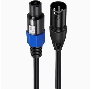 XLR Rotary Speakon male head audio extension cable Ohm professional audio stage microphone connection cable 5m (16 ft.) XLR Rotary Speakon male head audio extension cable Ohm professional audio stage microphone connection cable 5m (16 ft.)