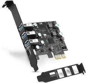 Aomoproing PCIe USB Card 4-Ports(1x USB-C - 3X USB-A) USB 3.0 Expansion Card PC Internal USB hub for Windows 10/8/7 and MacPro 4.1/5.1 with Low Profile Bracket Aomoproing PCIe USB Card 4-Ports(1x USB-C - 3X USB-A) USB 3.0 Expansion Card PC Internal USB hub for Windows 10/8/7 and MacPro 4.1/5.1 with Low Profile Bracket