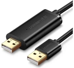 Aomoproing UGREEN USB Data Transfer Cable USB 2.0 Transfer Data Easy Link Cable for Windows Mac Data transferring from PC to PC Black 2m Aomoproing UGREEN USB Data Transfer Cable USB 2.0 Transfer Data Easy Link Cable for Windows Mac Data transferring from PC to PC Black 2m