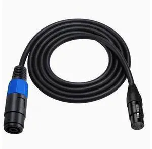 XLR female Speakon female head audio extension cable Ohm professional audio stage microphone connection cable 5m XLR female Speakon female head audio extension cable Ohm professional audio stage microphone connection cable 5m
