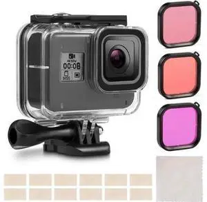 Accessories for Gopro Hero 8 Black Kits with Waterproof Protective Housing Case + 3 Pack Diving Filter+ 12 PCS Anti-Fog Insert Kits for Gopro Hero 8 Action Camera Accessories for Gopro Hero 8 Black Kits with Waterproof Protective Housing Case + 3 Pack Diving Filter+ 12 PCS Anti-Fog Insert Kits for Gopro Hero 8 Action Camera