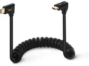 Aomoproing3.9ft USB 4.0 Type C Coiled Cable, Bidirectional 40Gbps, 240W PD Charging, 8K@60Hz Video, Left Right to Up Down Angle Male Spring Spiral Cord for Thunderbolt 4/3, Smartphone, Laptop, Monitor Aomoproing3.9ft USB 4.0 Type C Coiled Cable, Bidirectional 40Gbps, 240W PD Charging, 8K@60Hz Video, Left Right to Up Down Angle Male Spring Spiral Cord for Thunderbolt 4/3, Smartphone, Laptop, Monitor
