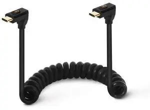 3.9ft USB 4.0 Type C Coiled Cable, Bidirectional 40Gbps Data, 240W PD Charging, 8K@60Hz Video, Up Down to Up Down Angle Male Spring Spiral Cord for Thunderbolt 4/3, Smartphone, Laptop, Monitor 3.9ft USB 4.0 Type C Coiled Cable, Bidirectional 40Gbps Data, 240W PD Charging, 8K@60Hz Video, Up Down to Up Down Angle Male Spring Spiral Cord for Thunderbolt 4/3, Smartphone, Laptop, Monitor