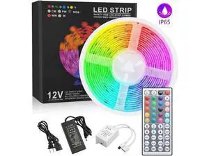 LED Strip Lights with Remote 300 LEDs 16.4FT Light Stripe with RGB 5050 LED 16 Color Changing and 4 Modes Dimmable Led Stripe Lights 12V Stripe Light for Indoor and Outdoor Decoration LED Strip Lights with Remote 300 LEDs 16.4FT Light Stripe with RGB 5050 LED 16 Color Changing and 4 Modes Dimmable Led Stripe Lights 12V Stripe Light for Indoor and Outdoor Decoration