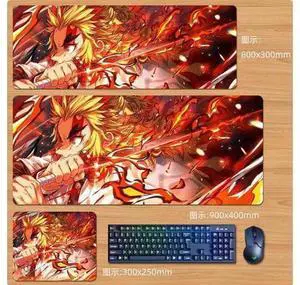 Anime Demon Slayer Rengoku Kyoujurou mouse pad Extended Gaming Mouse Pad with Stitched Edges, Large Mouse pad with Non-Slip Rubber Base for Work & Gaming, Office & Home 300*250mm Anime Demon Slayer Rengoku Kyoujurou mouse pad Extended Gaming Mouse Pad with Stitched Edges, Large Mouse pad with Non-Slip Rubber Base for Work & Gaming, Office & Home 300*250mm