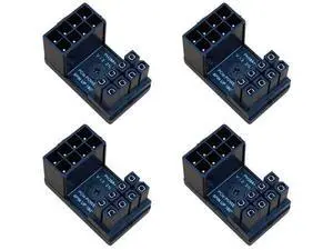 Aomoproing 4-Pack 8 Pin 180 Degree Adapter, Standard Type GPU VGA PCIe 8 Pin U Turn 180 Degree Angle Connector Power Adapter Board for Desktop Graphics Card Aomoproing 4-Pack 8 Pin 180 Degree Adapter, Standard Type GPU VGA PCIe 8 Pin U Turn 180 Degree Angle Connector Power Adapter Board for Desktop Graphics Card