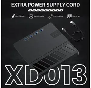 External CD/DVD Drive for Laptop, 7 in 1 USB Ultra-Slim Portable CD/DVD Player Burner, with 4 USB Ports, SD/TF Card Reader CD ROM Compatible with External DVD Player for Windows 11/10/8/7 Linux MacOS External CD/DVD Drive for Laptop, 7 in 1 USB Ultra-Slim Portable CD/DVD Player Burner, with 4 USB Ports, SD/TF Card Reader CD ROM Compatible with External DVD Player for Windows 11/10/8/7 Linux MacOS