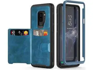 Galaxy S9 Plus Wallet Case Samsung S9 Plus Wallet Case with Card Holder Slots Shockproof Protective Case for Samsung Galaxy S9 Plus 6.2 inch (2018) Blue Galaxy S9 Plus Wallet Case Samsung S9 Plus Wallet Case with Card Holder Slots Shockproof Protective Case for Samsung Galaxy S9 Plus 6.2 inch (2018) Blue