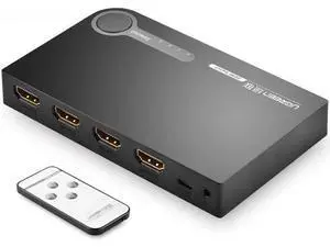 HDMI Splitter 3 Port Hub Box Auto Ultra HD 4K x 2K 3D 1080p HD Switch 3 In 1 Out Switcher With Remote Control Power Adapter HDMI Splitter 3 Port Hub Box Auto Ultra HD 4K x 2K 3D 1080p HD Switch 3 In 1 Out Switcher With Remote Control Power Adapter