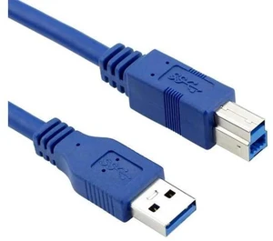 Aomoproing USB 3.0 Cable - Type A-Male to Type B-Male - 16 Feet (5 Meters) - Round Blue Aomoproing USB 3.0 Cable - Type A-Male to Type B-Male - 16 Feet (5 Meters) - Round Blue