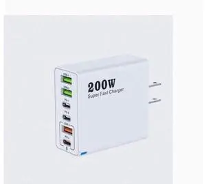 200W charger 3USB Multi-interface type-c mobile phone 120W charger Super Quick charge 65W 200W charger 3USB Multi-interface type-c mobile phone 120W charger Super Quick charge 65W
