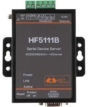 Industrial RJ45 RS232/485/422 Serial to Ethernet RTOS Serial 1 Port Server Converter Device HF-5111B Be the first to review this product... Industrial RJ45 RS232/485/422 Serial to Ethernet RTOS Serial 1 Port Server Converter Device HF-5111B Be the first to review this product...