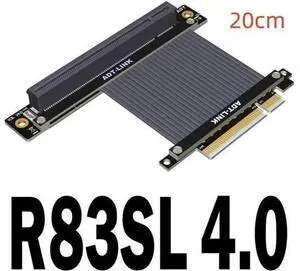 PCIe 4.0 Riser Cable 4.0 X8 X16 PCI Express Riser Extender Riser Cable for Vertical Mount PCIe 4.0 Riser Cable 4.0 X8 X16 PCI Express Riser Extender Riser Cable for Vertical Mount
