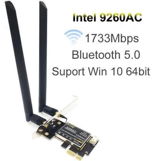 9260AC Dual-Band Gigabit Desktop PCI-E PCIE 1X Wireless Network Card 1730Mbps Bluetooth 5.0 gaming wifi adapter+ 6DBI antenna 9260AC Dual-Band Gigabit Desktop PCI-E PCIE 1X Wireless Network Card 1730Mbps Bluetooth 5.0 gaming wifi adapter+ 6DBI antenna
