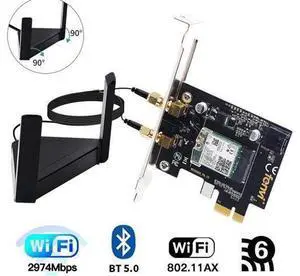 Dual Band 3000Mbps Wifi 6 PCIe Wireless Adapter Intel AX200 Bluetooth 5.0 Card 2.4G/5Ghz 802.11ac/ax For Desktop PC Network Dual Band 3000Mbps Wifi 6 PCIe Wireless Adapter Intel AX200 Bluetooth 5.0 Card 2.4G/5Ghz 802.11ac/ax For Desktop PC Network