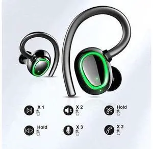 Ture Wireless Earbuds, Bluetooth 5.1 HiFi Stereo Wireless Headphones with Mic, In Ear Earphones 50H Playtime with USB-C Charging Case, IP7 Waterproof Wireless Headset for Sport, Work, Game Ture Wireless Earbuds, Bluetooth 5.1 HiFi Stereo Wireless Headphones with Mic, In Ear Earphones 50H Playtime with USB-C Charging Case, IP7 Waterproof Wireless Headset for Sport, Work, Game
