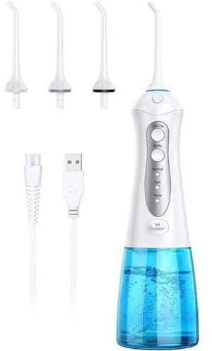 Water Flosser Cordless Teeth Cleaner with 3 Modes 4 Jets, Portable Dental Oral Irrigator, IPX7 Waterproof and USB Rechargeable with 300ML Water Tank for Travel Home Braces and Bridges Care Water Flosser Cordless Teeth Cleaner with 3 Modes 4 Jets, Portable Dental Oral Irrigator, IPX7 Waterproof and USB Rechargeable with 300ML Water Tank for Travel Home Braces and Bridges Care