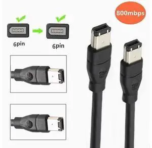 IEEE400 1394 Firewire USB AM to 6P cable USB to 1394 sound card connection Six to six, 1394 lines 3m IEEE400 1394 Firewire USB AM to 6P cable USB to 1394 sound card connection Six to six, 1394 lines 3m