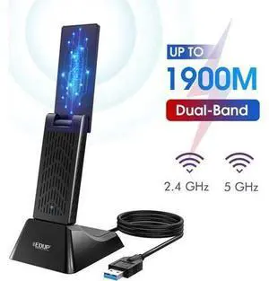 USB 3.0 WIFI Adapter 1900Mbps Dual Band 5Ghz/2.4Ghz USB AC Network Card Long Range Wifi Receiver Antena for Laptop Desktop USB 3.0 WIFI Adapter 1900Mbps Dual Band 5Ghz/2.4Ghz USB AC Network Card Long Range Wifi Receiver Antena for Laptop Desktop