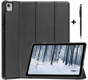Case for Nokia T21 Case 10.4 Inch 2022, Trifold Slim Smart Stand Cover Hard Shell for Nokia T21 10.4" Tablet 2022 Release with Universal Stylus Pen Case for Nokia T21 Case 10.4 Inch 2022, Trifold Slim Smart Stand Cover Hard Shell for Nokia T21 10.4" Tablet 2022 Release with Universal Stylus Pen