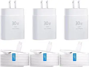 iPhone 15 Pro Max Charger 30W USB C iPhone 15 Charger Block Fast Charging with 10FT Long Type C Cord Cable for iPhone 15/15 Pro/15 Pro Max/15 Plus, iPad Pro/Mini/Air, Samsung S24/S23/ Ultra-3 Pack iPhone 15 Pro Max Charger 30W USB C iPhone 15 Charger Block Fast Charging with 10FT Long Type C Cord Cable for iPhone 15/15 Pro/15 Pro Max/15 Plus, iPad Pro/Mini/Air, Samsung S24/S23/ Ultra-3 Pack