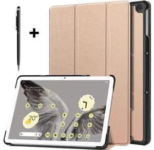 Google Pixel Tablet Case 11 Inch 2023, Slim Stand Protective Case Smart Folio Cover with 2 in 1 Stylus Pen Rose Gold Google Pixel Tablet Case 11 Inch 2023, Slim Stand Protective Case Smart Folio Cover with 2 in 1 Stylus Pen Rose Gold