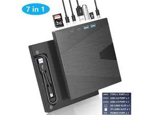 External CD DVD Drive, 7 in 1 Portable CD/DVD Drives +/-RW Optical Drive with SD/TF Card Reader USB 3.0 &USB-C CD Burner Compatible with Laptop Desktop PC Windows 7/8/10/11/XP Mac Pro/Air Linux External CD DVD Drive, 7 in 1 Portable CD/DVD Drives +/-RW Optical Drive with SD/TF Card Reader USB 3.0 &USB-C CD Burner Compatible with Laptop Desktop PC Windows 7/8/10/11/XP Mac Pro/Air Linux