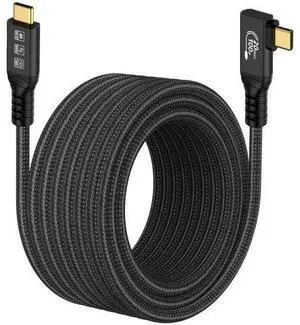 Aomoproing Long USB C 3.2 Gen-2 240W Extension 5M 16.5FT Charging Curved Cable Data Transfer 20Gbps Charging Cable Type-C 4K Video Output Compatible with Thunderbolt 3 USB-C Computers Aomoproing Long USB C 3.2 Gen-2 240W Extension 5M 16.5FT Charging Curved Cable Data Transfer 20Gbps Charging Cable Type-C 4K Video Output Compatible with Thunderbolt 3 USB-C Computers