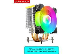 4 Copper Heat Pipe 5V 3Pin ARGB CPU Cooler Cooling Fan Radiator TDP 125W Heatsink for i7 i5 i3 AM4 LGA115X 1366 4 Copper Heat Pipe 5V 3Pin ARGB CPU Cooler Cooling Fan Radiator TDP 125W Heatsink for i7 i5 i3 AM4 LGA115X 1366