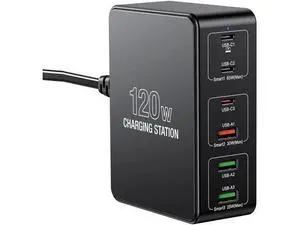 120W USB C Charging Station, Multiport USB Charging Station, Multi USB Charger Station, 6 Ports USB Charging Station for Multiple Devices, USB Charging Hub Compatible with MacBook, Laptop, Smartphones 120W USB C Charging Station, Multiport USB Charging Station, Multi USB Charger Station, 6 Ports USB Charging Station for Multiple Devices, USB Charging Hub Compatible with MacBook, Laptop, Smartphones