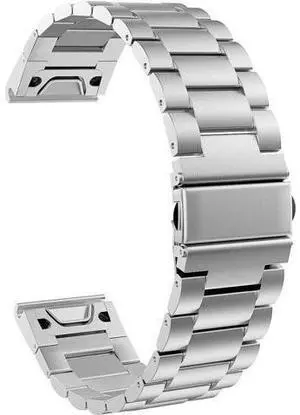 Band Replacement Compatible with Garmin Fenix 5 / 5 Plus / Forerunner 935 / 945 Premium Stainless Steel Metal Watch Band with Quick Release Connector Fit Fenix 5 / 5 Plus / Forerunner 935 945 Band Replacement Compatible with Garmin Fenix 5 / 5 Plus / Forerunner 935 / 945 Premium Stainless Steel Metal Watch Band with Quick Release Connector Fit Fenix 5 / 5 Plus / Forerunner 935 945