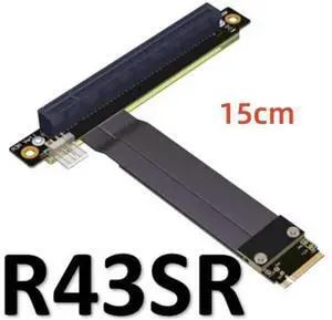32G/bps PCI-e 16x To M2 M.2 NGFF NVMe Key-M 2230 2242 2260 2280 Riser Card Gen3.0 Cable PCIe x16 Extender with Sata Power Cable 32G/bps PCI-e 16x To M2 M.2 NGFF NVMe Key-M 2230 2242 2260 2280 Riser Card Gen3.0 Cable PCIe x16 Extender with Sata Power Cable