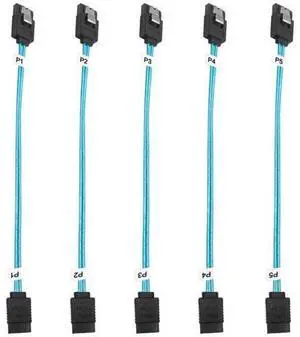 Aomoproing 5Pack SATA III Cable:8 inch Short-SATA Cable Thin 0.2M, Straight Flexible 6Gb Data with Locking Latch for Hard Drive,SDD, HDD (0.6FT) Aomoproing 5Pack SATA III Cable:8 inch Short-SATA Cable Thin 0.2M, Straight Flexible 6Gb Data with Locking Latch for Hard Drive,SDD, HDD (0.6FT)