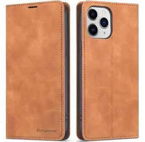 Case for iPhone 12 Pro 6.1 inch and iPhone 12 6.1 inch Premium PU Leather Cover with Card Holder Kickstand Shockproof Flip Wallet Cover Brown Case for iPhone 12 Pro 6.1 inch and iPhone 12 6.1 inch Premium PU Leather Cover with Card Holder Kickstand Shockproof Flip Wallet Cover Brown