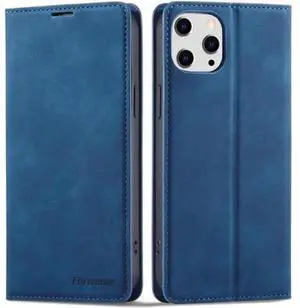 Case for iPhone 15 Pro 6.1 inch Premium PU Leather Cover with Card Holder Kickstand Shockproof Flip Wallet Cover Blue Case for iPhone 15 Pro 6.1 inch Premium PU Leather Cover with Card Holder Kickstand Shockproof Flip Wallet Cover Blue