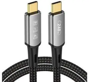 Aomoproing USB 4 Cable 3.3Ft, 240W USB C Cable for Thunderbolt 4, iPhone 15Pro/15ProMax, iPad Pro, Laptop, Tablet, Smartphone, External Monitor (USB4, 3.3ft - 240W) Aomoproing USB 4 Cable 3.3Ft, 240W USB C Cable for Thunderbolt 4, iPhone 15Pro/15ProMax, iPad Pro, Laptop, Tablet, Smartphone, External Monitor (USB4, 3.3ft - 240W)
