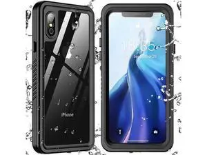 For iPhone Xs Max Waterproof Case, Built-in Screen Protector Full-Body Clear Back Cover Heavy Duty Shockproof Case for iPhone Xs Max 6.5 inch For iPhone Xs Max Waterproof Case, Built-in Screen Protector Full-Body Clear Back Cover Heavy Duty Shockproof Case for iPhone Xs Max 6.5 inch