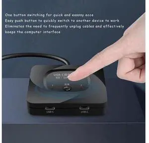 USB C Switch, 8K 60Hz 2 in 1 Out/1 in 2 Out Bi Directional USB3.1 Type C Data Transfer Splitter, 10Gbps Data Transfer PD 100W Power Delivery Share Monitor Switch Selector with Power Indicator for PCs USB C Switch, 8K 60Hz 2 in 1 Out/1 in 2 Out Bi Directional USB3.1 Type C Data Transfer Splitter, 10Gbps Data Transfer PD 100W Power Delivery Share Monitor Switch Selector with Power Indicator for PCs