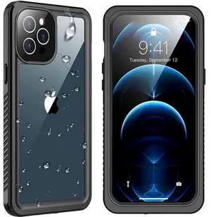 iPhone 12 Pro Case 6.1 inch, Waterproof Dustproof Shockproof Case with Built-in Screen Protector, Full Body Underwater Protective Clear Back Cover iPhone 12 Pro Case 6.1 inch, Waterproof Dustproof Shockproof Case with Built-in Screen Protector, Full Body Underwater Protective Clear Back Cover