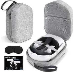 for Oculus Quest 2 Carry Case, Hard Carrying Case for Oculus Quest 2/Elite Version VR Gaming Headset and Touch Controllers Accessories, Suitable for Travel and Home Storage (Gray) for Oculus Quest 2 Carry Case, Hard Carrying Case for Oculus Quest 2/Elite Version VR Gaming Headset and Touch Controllers Accessories, Suitable for Travel and Home Storage (Gray)