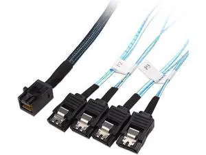 Aomoproing Internal Mini SAS HD to SATA Cable (SFF-8643 to SATA Forward Breakout) 3.3 Feet, 1m Aomoproing Internal Mini SAS HD to SATA Cable (SFF-8643 to SATA Forward Breakout) 3.3 Feet, 1m