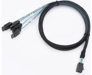 Aomoproing Internal HD Mini SAS Cable 0.5M / 1.6FT, Internal HD Mini SAS (SFF-8643 Host) - 4X SATA (Target) Cable, SFF-8643 to 4X SATA Cable, SFF-8643 for Controller, 4 Sata Connect to Hard Drive Aomoproing Internal HD Mini SAS Cable 0.5M / 1.6FT, Internal HD Mini SAS (SFF-8643 Host) - 4X SATA (Target) Cable, SFF-8643 to 4X SATA Cable, SFF-8643 for Controller, 4 Sata Connect to Hard Drive